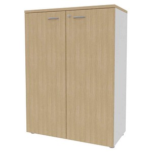 8029466045105 - Aktenschrank ECEM90M RKBA weiß eiche 2 Fachböden 900 x 450 x 1232 cm