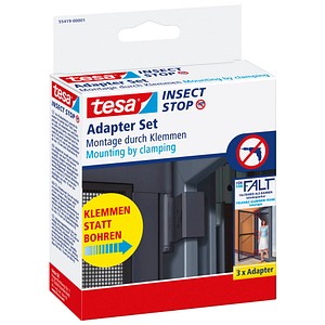 4063565057915 - tesa 55419-01-00 Falt Fliegengitter Adapter-Set Passend für Marke (Tiervertreiber) Fliegengitter 1 St