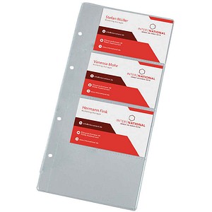 4052301003101 - Visitenkartenhüllen schmal DIN A5 transparent glatt 10 St