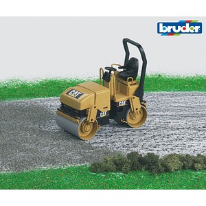 4001702024338 - BRUDER CAT Asphalt drum compactor - Schwarz - Gelb - ABS Synthetik - 116 (2433)