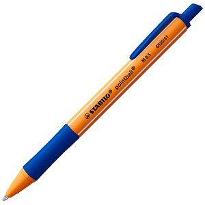 4006381436960 - AKTION STABILO Kugelschreiber pointball orange Schreibfarbe blau 1 St + GRATIS STABILO Ballpoint Refill Kugelschreibermine M blau