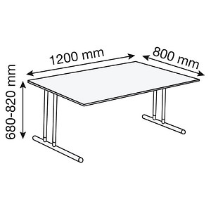 4044917433939 - Schreibtisch 11765013 manuell höhenverstellbar 68 - 82cm (H) 120cmx80cm (BxT) rechteckig anthrazit chrom 4044917433939 Ker 4044917433939 - Schreibtisch 11765013 manuell höhenverstellbar 68 - 82cm (H) 120cmx80cm (BxT) rechteckig anthrazit chrom 4044917433939 Ker