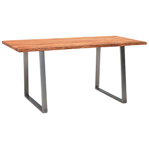 4251757721090 - WOHNLING Esstisch akazie rechteckig Trapez-Gestell chrom 1600 x 800 x 760 cm 4251757721090 - WOHNLING Esstisch akazie rechteckig Trapez-Gestell chrom 1600 x 800 x 760 cm