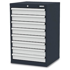 4057211000080 - C-Line Schubladenschrank anthrazit 8 Schubladen 600 x 575 x 920 cm