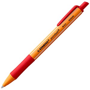 4006381437028 - STABILO Kugelschreiber pointball orange Schreibfarbe rot 1 St