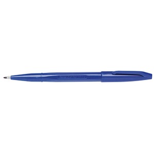 3474370520029 - Faserschreiber Sign Pen mit Kappe 08mm blau 3474370520029 Pentel