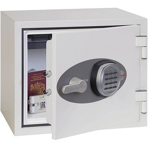 5032548003347 - Feuerschutztresor FS1281E Titan II FS1281E R2 19 l 30kg signalweiß mit Elektronikschloss Stahl 5032548003347 Phoenix Safe
