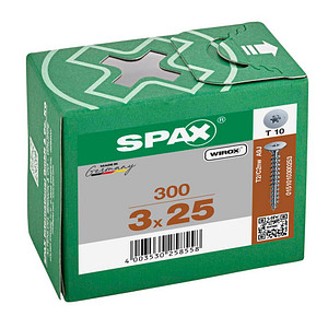 4003530258558 - Spax - Rückwandkopf Ohne Linse T-Star Plus T10 Vollgewinde 4Cut Wirox 300St 3x25