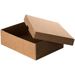 4014481245580 - Archivbox PureBox Nature A4 für bis zu 1250 Blatt mit Beschriftungsfeld L 320 x B 240 x Füllhöhe 100 mm FSC®-Pappe braun