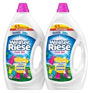 Weißer Riese Color Waschmittel flüssig, 2 x 2,925 l