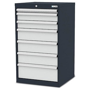 4057211000011 - C-Line Schubladenschrank anthrazit 7 Schubladen 600 x 575 x 1020 cm