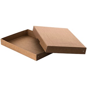 4014481245566 - Archivbox PureBox Nature A4 für bis zu 500 Blatt mit Beschriftungsfeld L 320 x B 240 x Füllhöhe 40 mm FSC®-Pappe braun