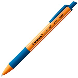 4006381437110 - STABILO Kugelschreiber pointball orange Schreibfarbe türkis 1 St