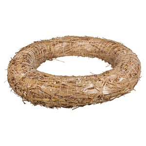 Rayher Bastelkranz strohgelb Strohkranz natur einzeln verschweißt Ø 35,0 cm, 1 St.