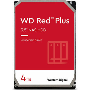 Western Digital Red Plus 4 TB interne HDD-NAS-Festplatte