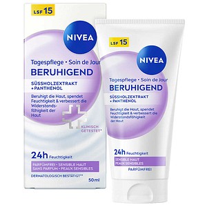 NIVEA Face Sensitive Tagescreme Pflegt sensible Haut mit einer milden Formel  50 ml - Tube