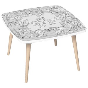 3660141957730 - Kids Sport Maltisch Holz weiß 600 x 600 x 460 cm  3660141957730 PAPERFLOW