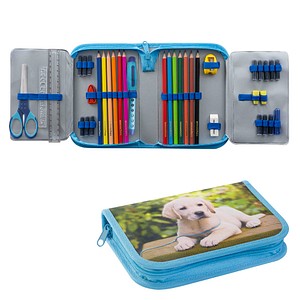 4087205775588 - Federmäppchen befüllt Hund Motiv 42-teilig 196 x 132 cm