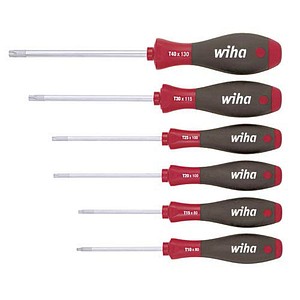 4010995071554 - Schraubendreher Set SoftFinish® (07155) 6 tlg i Schraubenzieher Satz für Alltag Handwerk Industrie i Schraubwerkzeug torx - Wiha