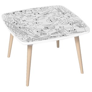 3660141957648 - Kids Unterwegs Maltisch Holz weiß 600 x 600 x 400 cm  3660141957648 PAPERFLOW