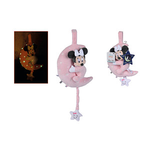 5400868010367 - SIMBA Spieluhr Disney Glow in the dark Starry Night Minnie und Mond mit leuchtenden Elementen rosa