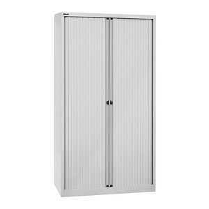 BISLEY Rollladenschrank silber/silber 4 Fachböden BISLEY Rollladenschrank silber/silber 4 Fachböden