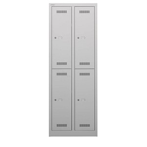 5020073825305 - BISLEY Schließfachschrank MonoBloc ML06D2 lichtgrau ML06D2645 4 Schließfächer 610 x 500 x 1700 cm