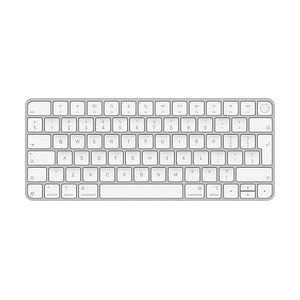 Apple Magic Keyboard (2024) mit Touch ID Tastatur kabellos silber