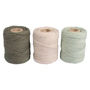 4006166935763 - Makramee Garn olive sand eukalyptus Ø 10 mm 3 St