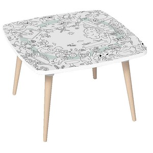 3660141957693 - Kids Bauernhof Maltisch Holz weiß 600 x 600 x 400 cm  3660141957693 PAPERFLOW