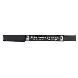 4007817348437 - Permanentmarker Lumocolor duo 348-9 Pack schwarz 06mm+15mm Rundspitze 4007817348437 Staedtler (Lumocolor) 10 Stück 4007817348437 - Permanentmarker Lumocolor duo 348-9 Pack schwarz 06mm+15mm Rundspitze 4007817348437 Staedtler (Lumocolor) 10 Stück