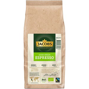 8711000583289 - Jacobs Good Origin Espresso 1 kg Ganze Bohne Bio & Fairtrade röstig-süß mit Toffee-Aroma
