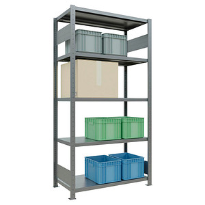 4004514283061 - Schulte Lagertechnik Fachbodenregal-Stecksystem MULTIplus 250 Grundregal Längenriegel 2000x1000x500 mm 5 Böden verzinkt 4004514283061 - Schulte Lagertechnik Fachbodenregal-Stecksystem MULTIplus 250 Grundregal Längenriegel 2000x1000x500 mm 5 Böden verzinkt