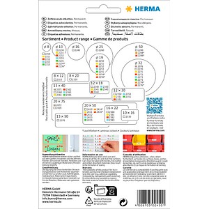 4008705024501 - - Universaletikett 25 x 40 mm (b x h) nicht wieder ablösbar Papier weiß 512 Etik Pack