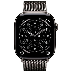 0195950629569 - Apple Watch Series 11 GPS + Cellular 46mm Schiefer Titanium Case mit Schiefer Milanese Loop - M L