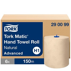 TORK Handtuchrollen Matic® H1 Advanced 2-lagig natur, 6 Rollen