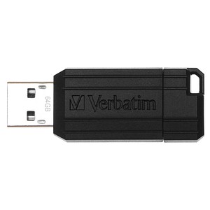 AKTION: Verbatim USB-Stick PinStripe schwarz 64 GB