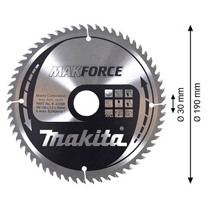 0088381421201 -  B-32390 MAKFORCE Kreissägeblatt 1900 mm 60 Zähne 0088381421201 makita