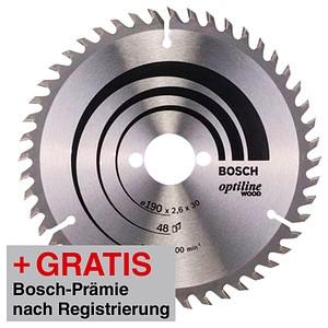 3165140194112 - - Bosch Kreissägeblatt Optiline Wood op wo h 190 x 30 x 26 mm 190 mm 48 Zähne ( 2608640617 ) 3165140194112 - - Bosch Kreissägeblatt Optiline Wood op wo h 190 x 30 x 26 mm 190 mm 48 Zähne ( 2608640617 )