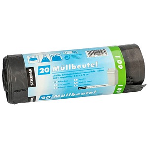 4002911141960 - Müllbeutel mZugband LDPE 60 L grau 75x65cm 4002911141960 20 Stück 4002911141960 - Müllbeutel mZugband LDPE 60 L grau 75x65cm 4002911141960 20 Stück