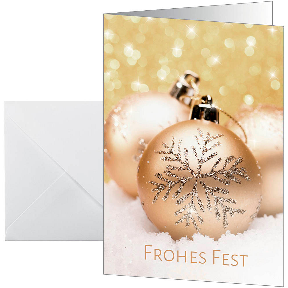 25 SIGEL Weihnachtskarten Christmas Joy DIN A6 office discount