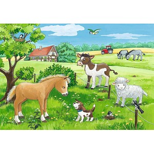 4005556075829 - Tierkinder auf dem Land Puzzle 2x 12 Teile 4005556075829 Ravensburger