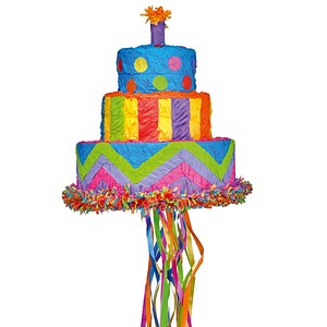0021505196999 - Piñata mehrfarbig Geburtstagstorte 0021505196999 amscan 0021505196999 - Piñata mehrfarbig Geburtstagstorte 0021505196999 amscan