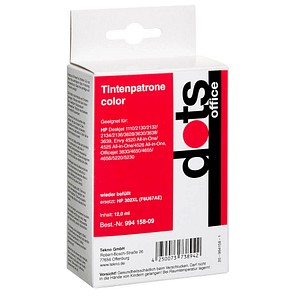4250073738942 - color Druckerpatrone kompatibel zu HP 302XL (F6U67AE) 4250073738942 Dots 4250073738942 - color Druckerpatrone kompatibel zu HP 302XL (F6U67AE) 4250073738942 Dots