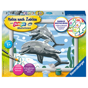 4005556284689 - Malen nach Zahlen - Jeder kann malen (Mal-Sets) Bildgröße 13 x 18 cm Malen nach Zahlen 28468 - Freundliche Delfine - Kinder ab 7 Jahre 4005556284689 - Malen nach Zahlen - Jeder kann malen (Mal-Sets) Bildgröße 13 x 18 cm Malen nach Zahlen 28468 - Freundliche Delfine - Kinder ab 7 Jahre
