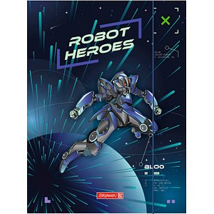 4061947134322 - Sammelmappe ROBOT HEROES DIN A3 dunkelblau mint 1 St