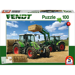 4001504562564 - Fendt 724 Vario Fendt 716 Vario mit Frontlader Cargo (Kinderpuzzle)