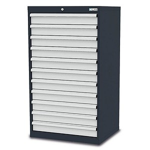 4057211001155 - C-Line Schubladenschrank anthrazit 11 Schubladen 700 x 575 x 1220 cm