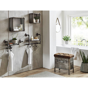 4001070288158 - Wandgarderobe 28815 anthrazit Metall 3 Haken 520 x 410 cm 4001070288158 HAKU Möbel 4001070288158 - Wandgarderobe 28815 anthrazit Metall 3 Haken 520 x 410 cm 4001070288158 HAKU Möbel