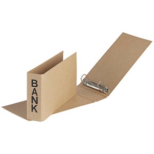 4009212064066 - Bankringbuch 2-Ringe braun 50 cm DIN A6 quer 4009212064066 Pagna